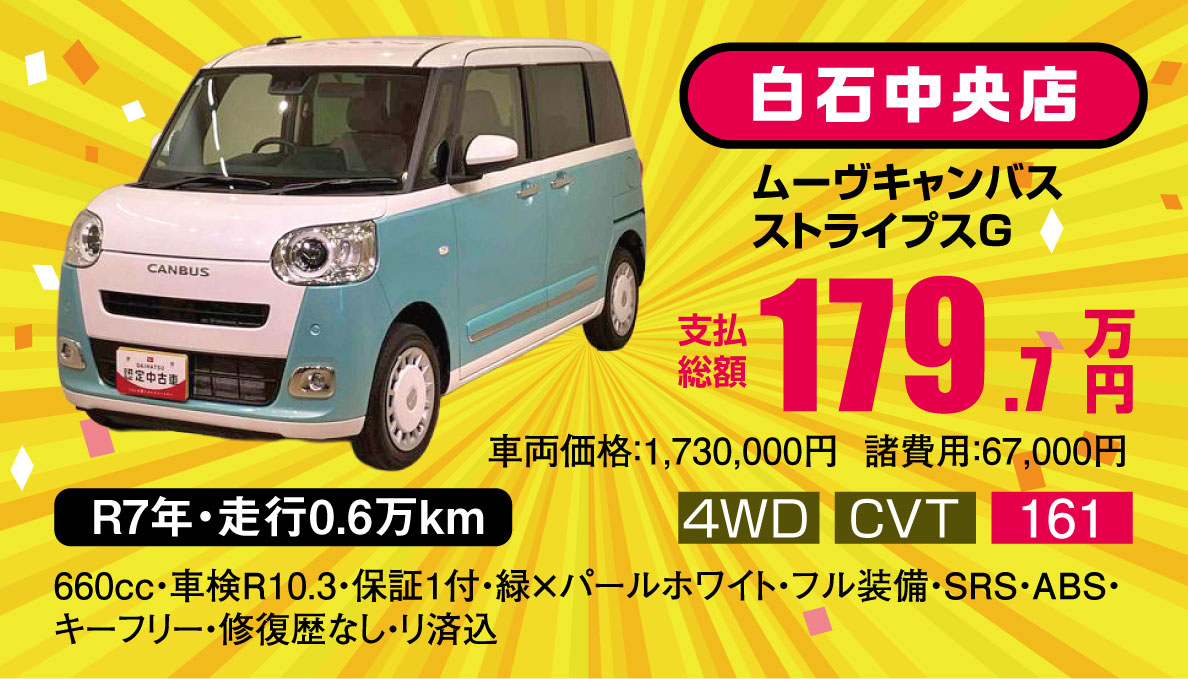 ムーヴキャンバス ストライプスG